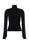Courrèges Courreges Black Viscose Blend Sweater In Black