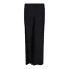 Courrèges Courregès Black Viscose Trousers In Black