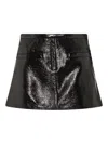 Courrèges Skirt In Black Synthetic Fibers In Black