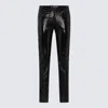 Courrèges Black Vynil Pants