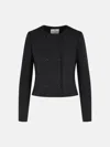 Courrèges Long-sleeved Casual Jacket In Black