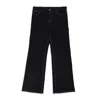 Courrèges Mid-rise Wide Leg Jeans In Black