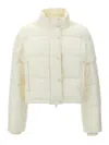 Courrèges Cropped High Collar Quilted Jacket