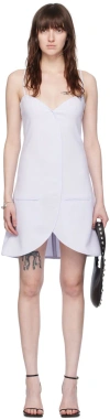 Courrèges Ellipse Mini Dress In 7023 Ether