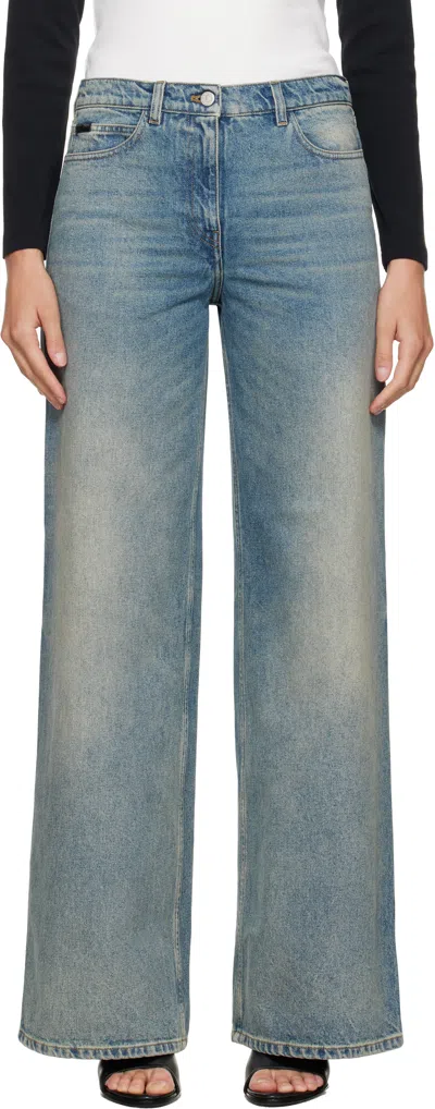 Courrèges Blue Hammer Baggy Jeans