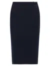 Courrèges Loop Rib Knit Skirts In Blue