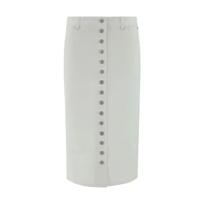 Courrèges Courreges Skirt With Buttons In White