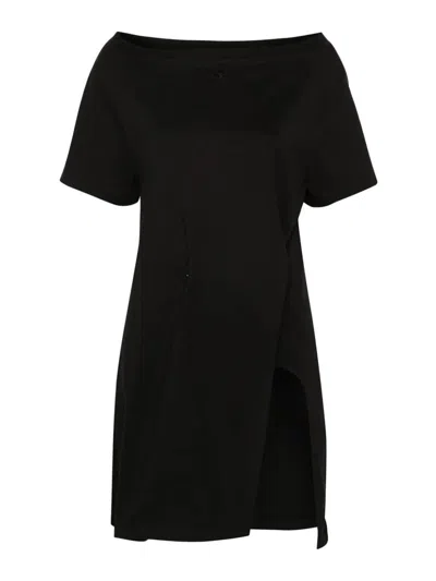 Courrèges Courreges Short Asymmetric Dress In Black