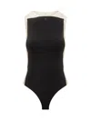 Courrèges Frame Illusion Bodysuit In Black