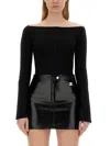 Courrèges Body In Jersey In Black