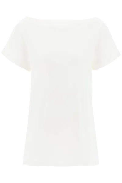 Courrèges Body T Shirt Ritorto In Bianco