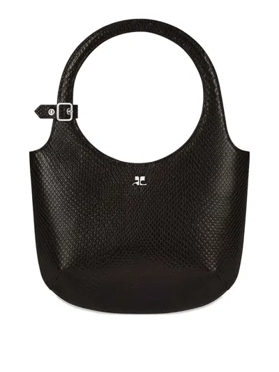 Courrèges Holy Viper Bag In Black