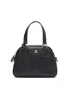 Courrèges Adjustable Strap Shoulder Bags With Silver Hardware In Black