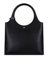 Courrèges Black Bag With Magnetic Fastening And Dual Handles
