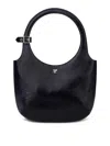 Courrèges Holy Structured Tote Shoulder Strap In Black