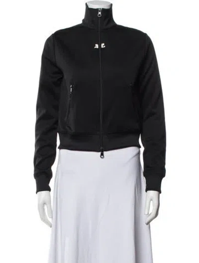Pre-owned Courrèges Bomber Jacket In Black
