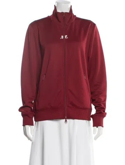 Pre-owned Courrèges Bomber Jacket In Red