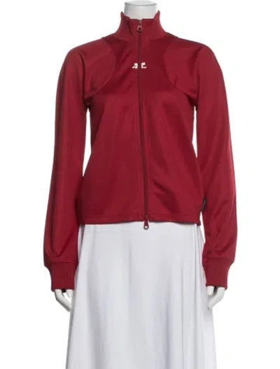 Pre-owned Courrèges Bomber Jacket In Red