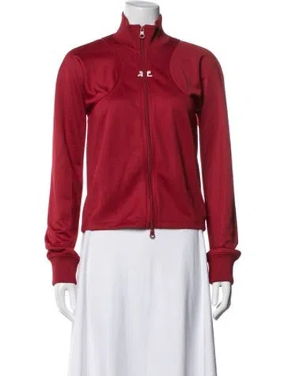 Pre-owned Courrèges Bomber Jacket In Red