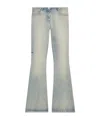 Courrèges Blue Bootcut Jeans In Blue