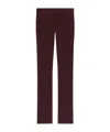 Courrèges Bootcut Interlock Trousers In Burgundy