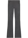 Courrèges Belted Bootcut Jeans In Grey