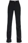 Courrèges Bootcut Zipper Casual Pants In Black