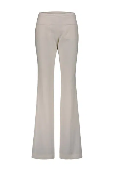 Courrèges Bootcut Tailored Trousers Clothing In White