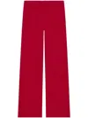 Courrèges Bootcut Track Pants In Red