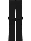 Courrèges Bootcut Trousers In 黑色