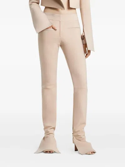 Courrèges Courregès Bootcut Trousers In Neutral