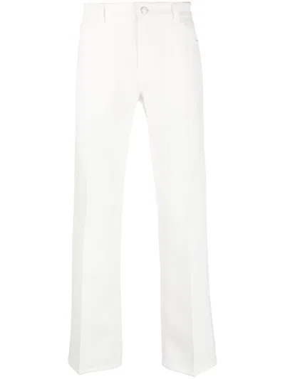 Courrèges Wide-leg Tailored Trousers In Weiss