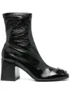 Courrèges Courreges Woman Ankle Boots Black Size 11 Polyurethane In Black