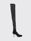 Courrèges High Mesh Boots In Black