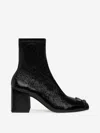 Shop Courrèges Boots Reissue Vinyl In Black