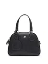 Courrèges Adjustable Strap Shoulder Bags With Silver Hardware In Black