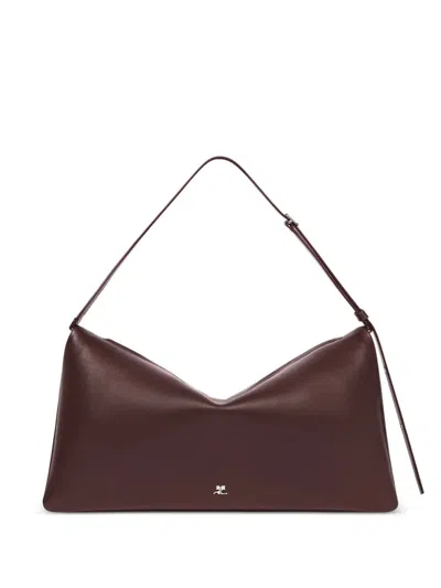 Courrèges Borsa A Tracolla Cuff In Brown
