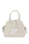 Courrèges Reedition Mini Top Case In Mastic Gray