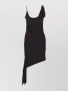 Courrèges Bottom Asymmetrical Midi Sleeveless Shoulder Detail