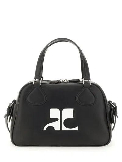 Courrèges Bowling Bag "reedition" In Black