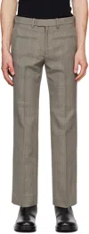 Courrèges Prince-of-wales-print Straight-leg Trousers In B107