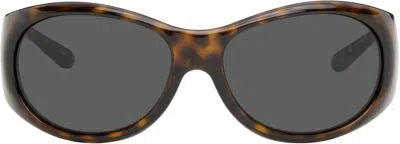 Courrèges Brown Hybrid 01 Sunglasses In Multi