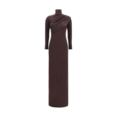 Courrèges Brown Viscose Casual Dress