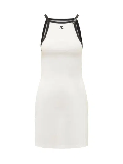 Courrèges Buckl Contrast Dress