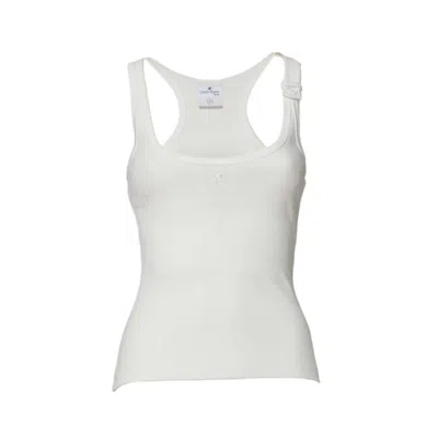 Courrèges Buckle 90's Ribbed White