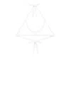 Courrèges Buckle Contrasting-trim Bra In 白色
