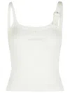 Courrèges Buckle 90s Top In White