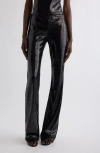 Courrèges Buckle Cutout Sequin Pants In Black