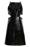 Courrèges Courreges Mini Vinyl Dress For A Bold In Black