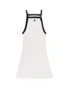 Courrèges Square Neck Mini Dress In White